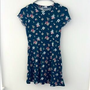 Knit Works Girls Floral Print Super Soft and stretchy Dress Size M-10/12